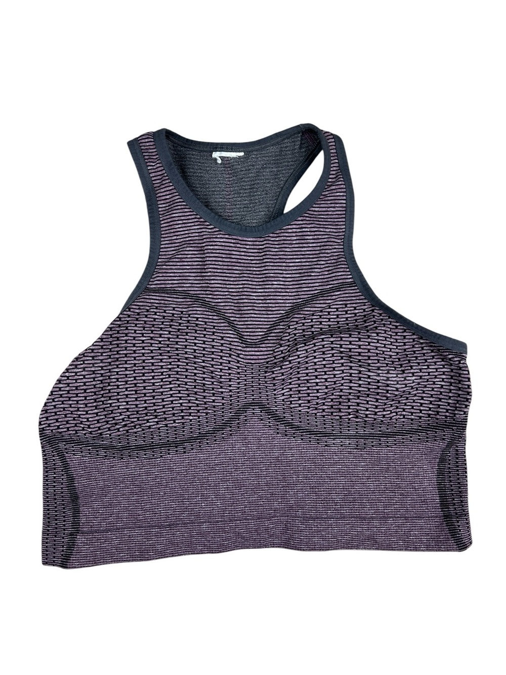 Gymshark Cropped Tank Women’s Medium Purple Sport Seamless Athletic Racer Design